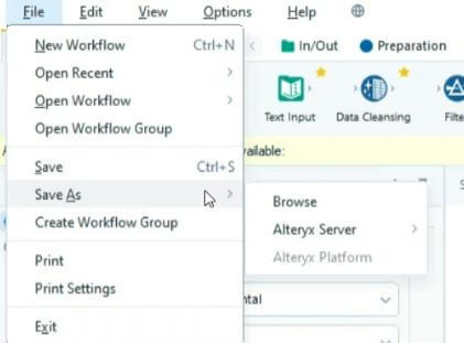 Publish the Workflow on Alteryx Gallery
