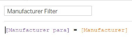 create the below calculations of Sub Category Manufacturer