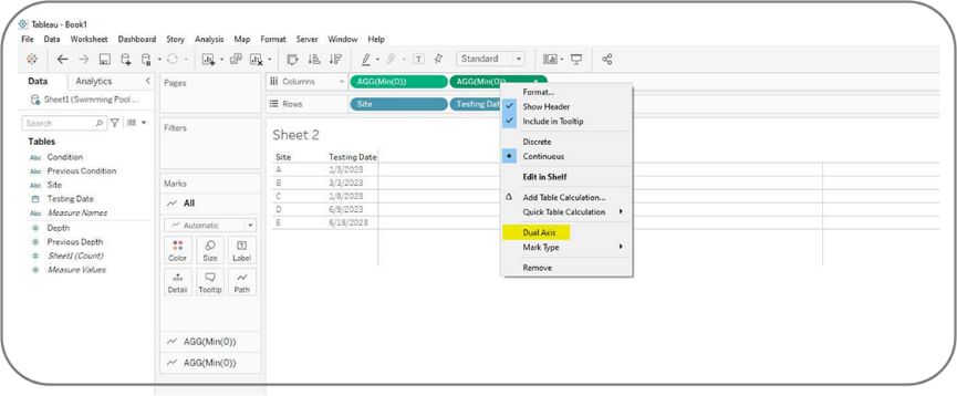 This step will be used for setting up the column header later