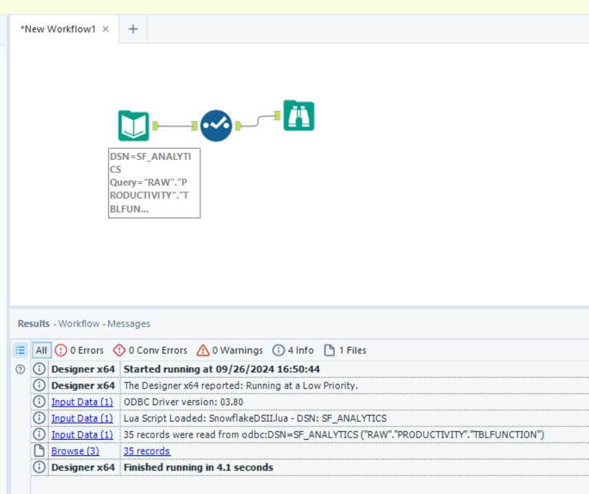 Click on Test Query then click OK