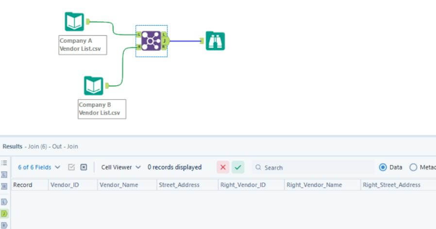 Dataset in Alteryx