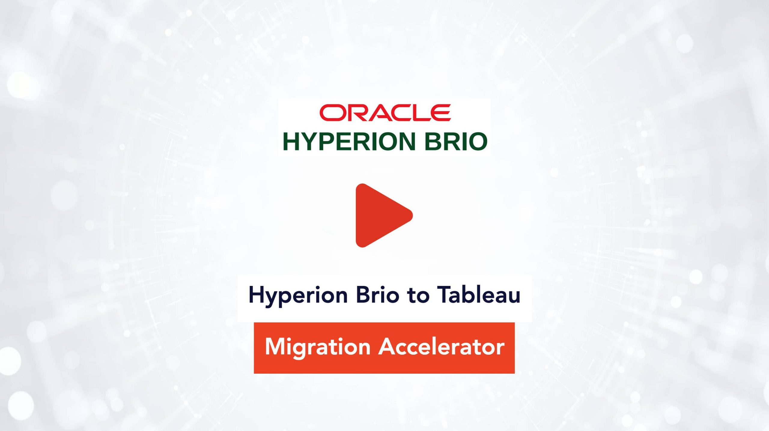 Hyperion Brio to Tableau Migration Accelerator