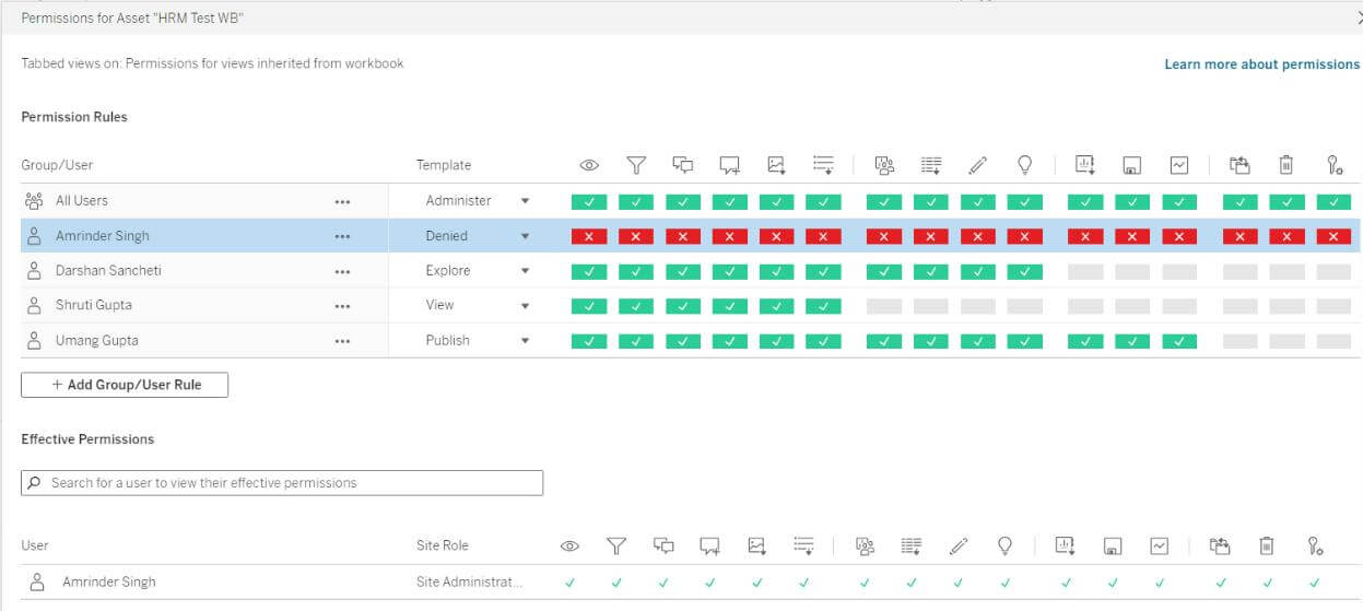 Tableau Workbook