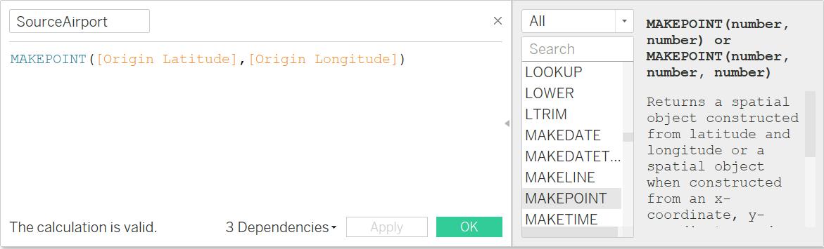 Origin Map in Tableau