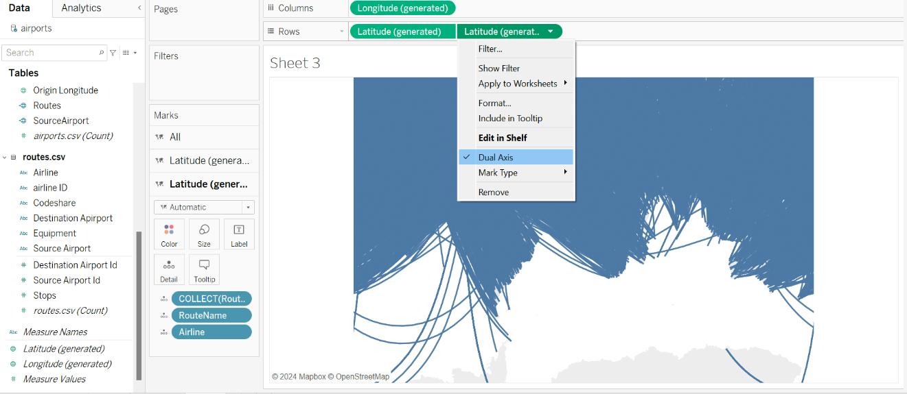 Dual Axis in Tableau