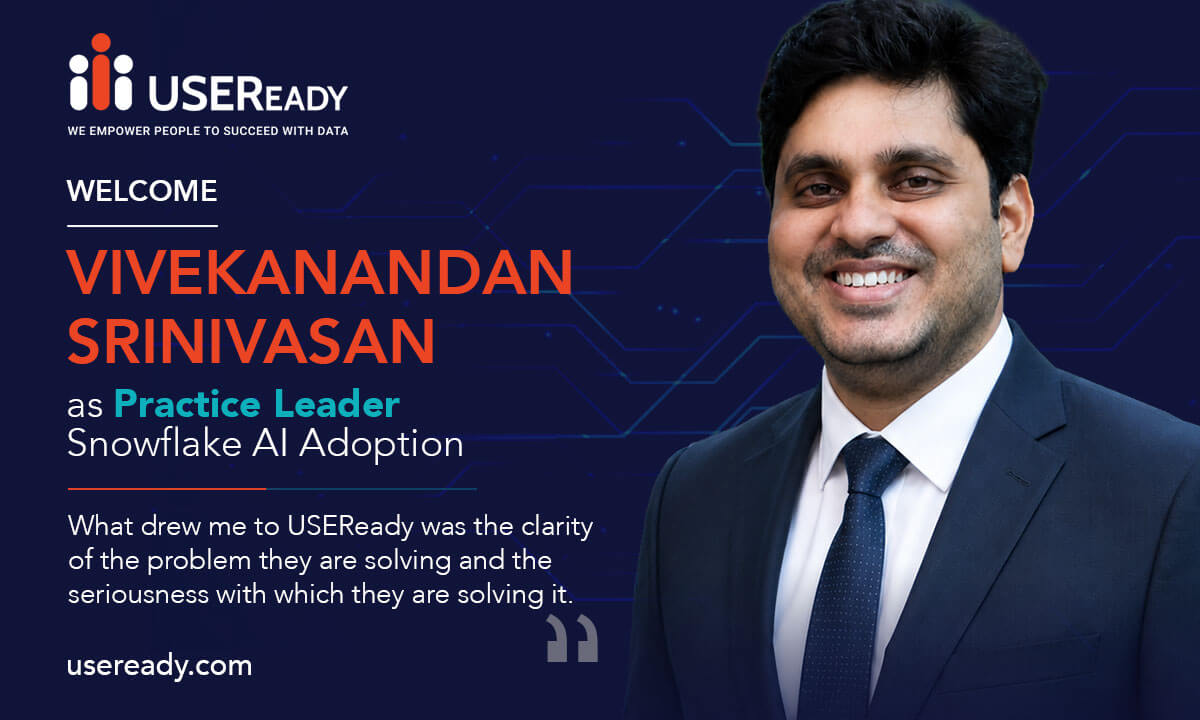 USEReady Appoints Vivekanandan Srinivasan to Lead Snowflake AI Adoption Practice